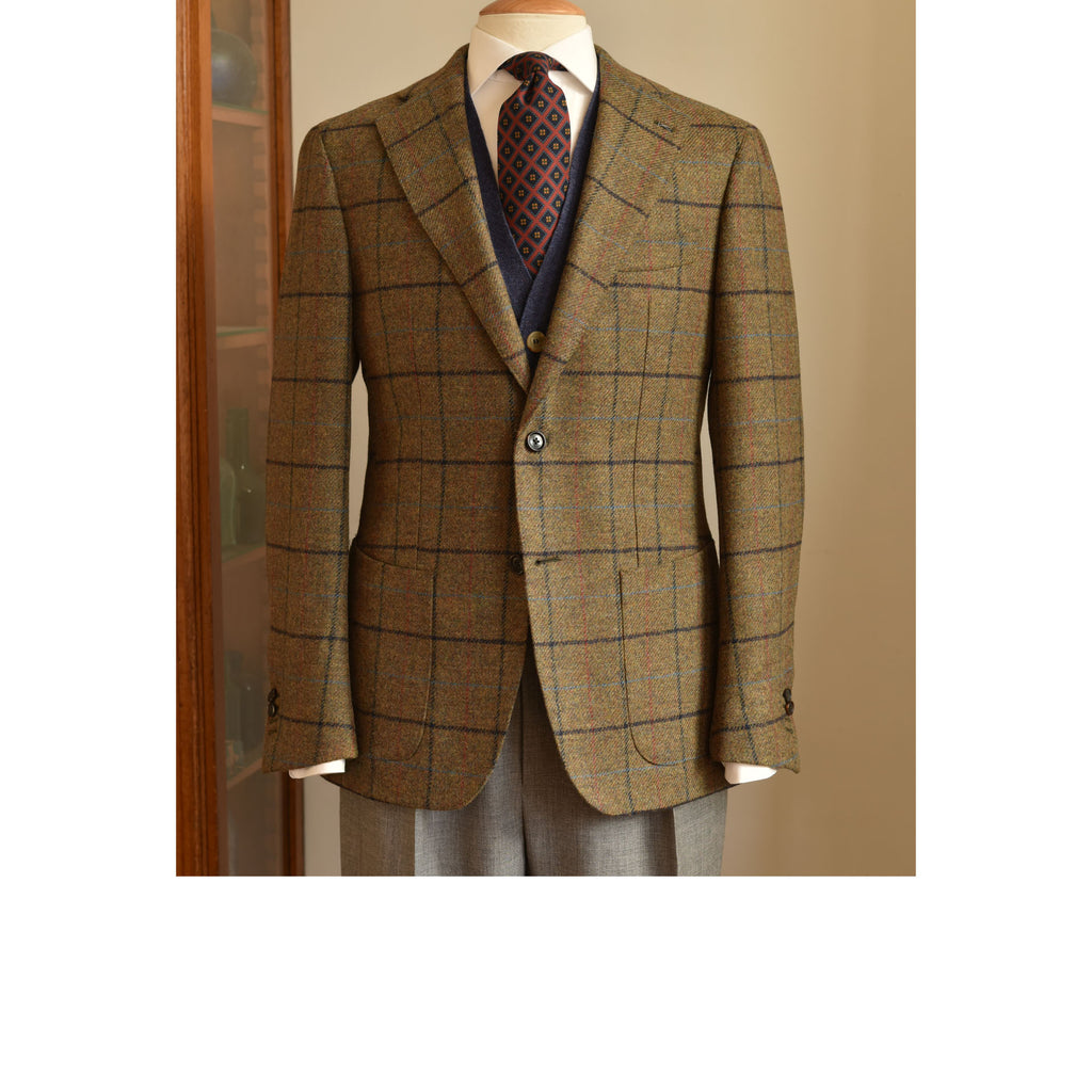 Amidé Hadelin | Orange Label Abraham Moon Shetland tweed check