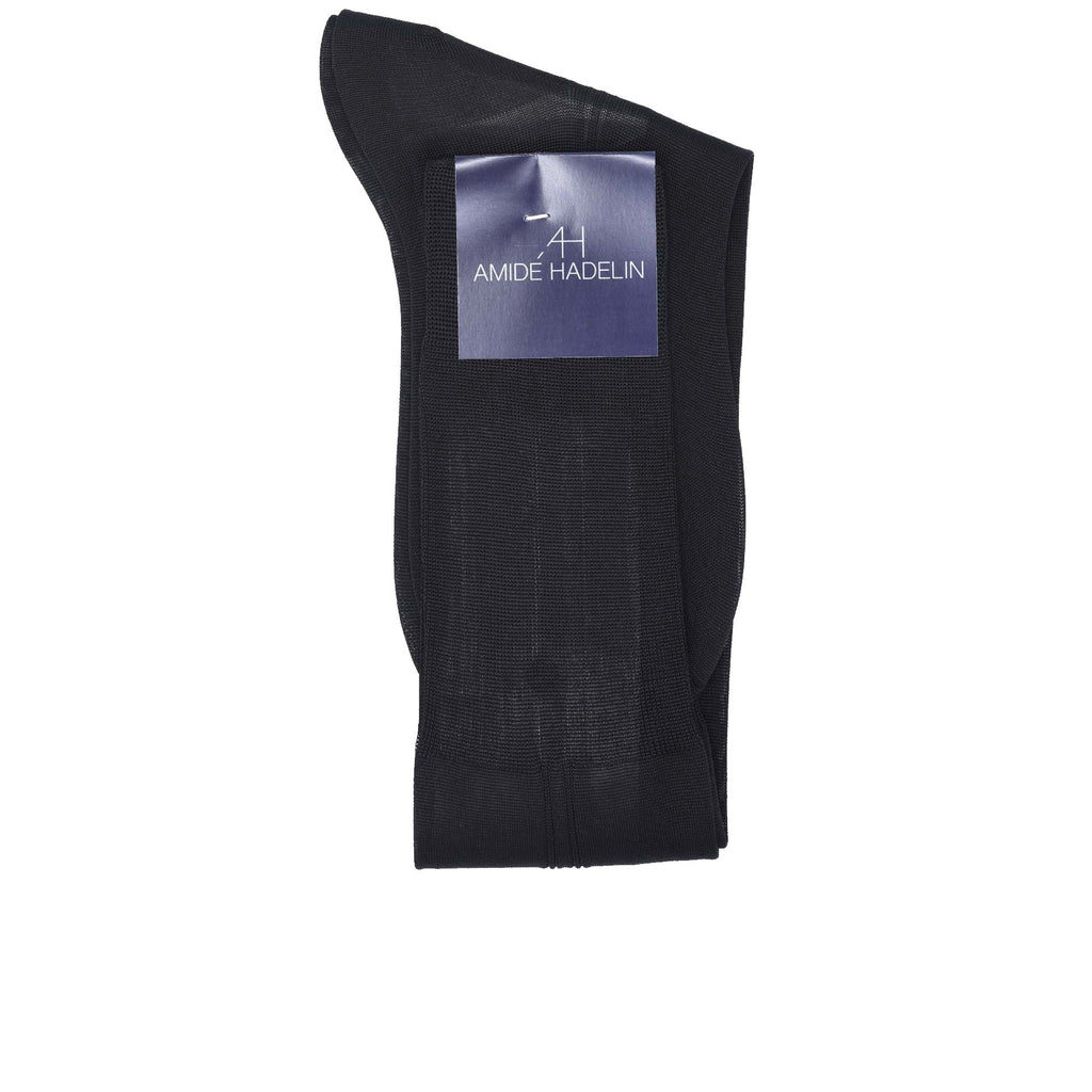 Finest Socks In The World - Over The Calf Black Silk for Black Tie