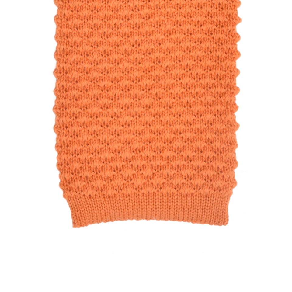 Orange Label | knit wool tie, orange_tip