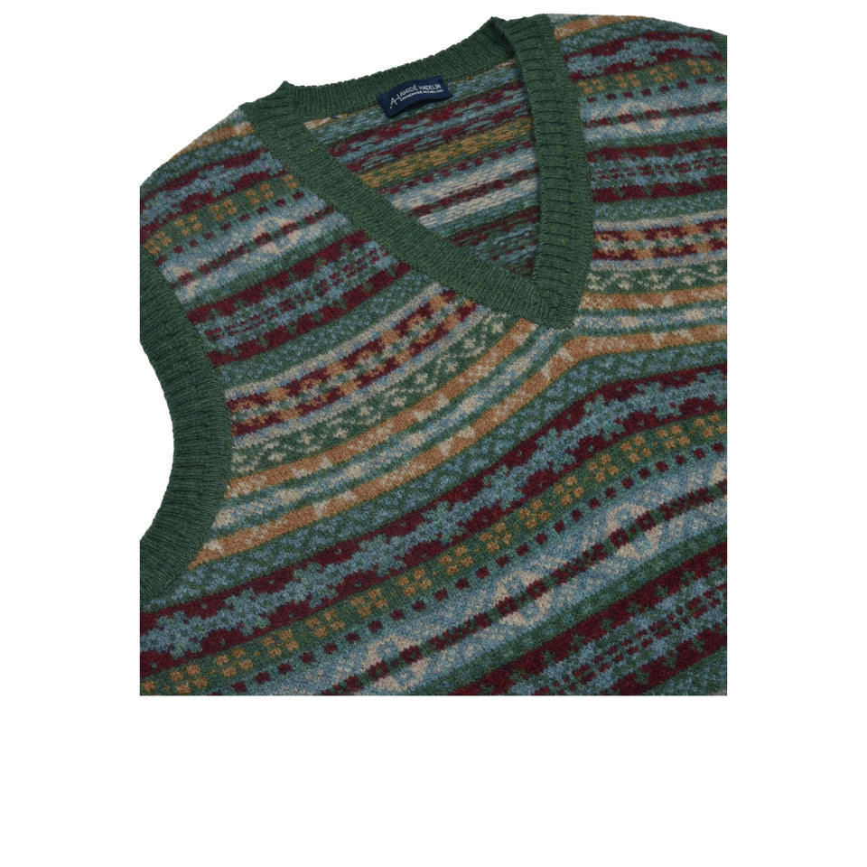 Fair Isle lambswool slipover - rosemary_neck