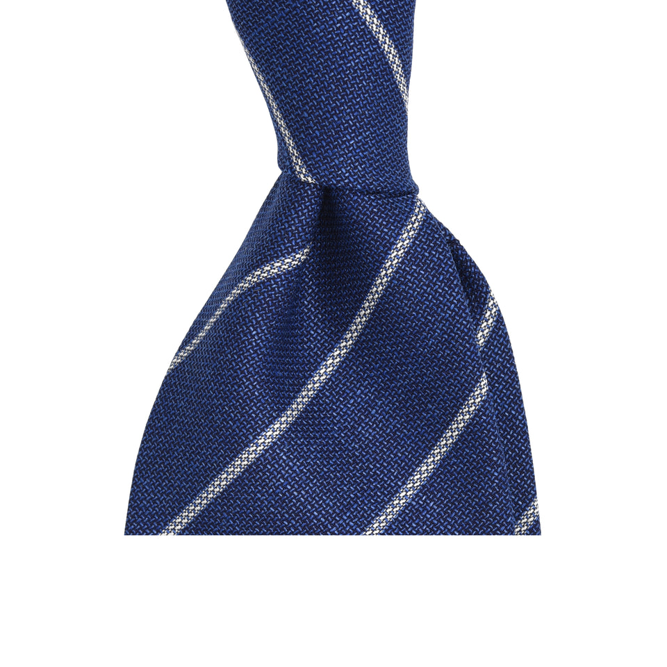 Amidé Hadelin | F.lli Tallia di Delfino striped tie - blue_knot