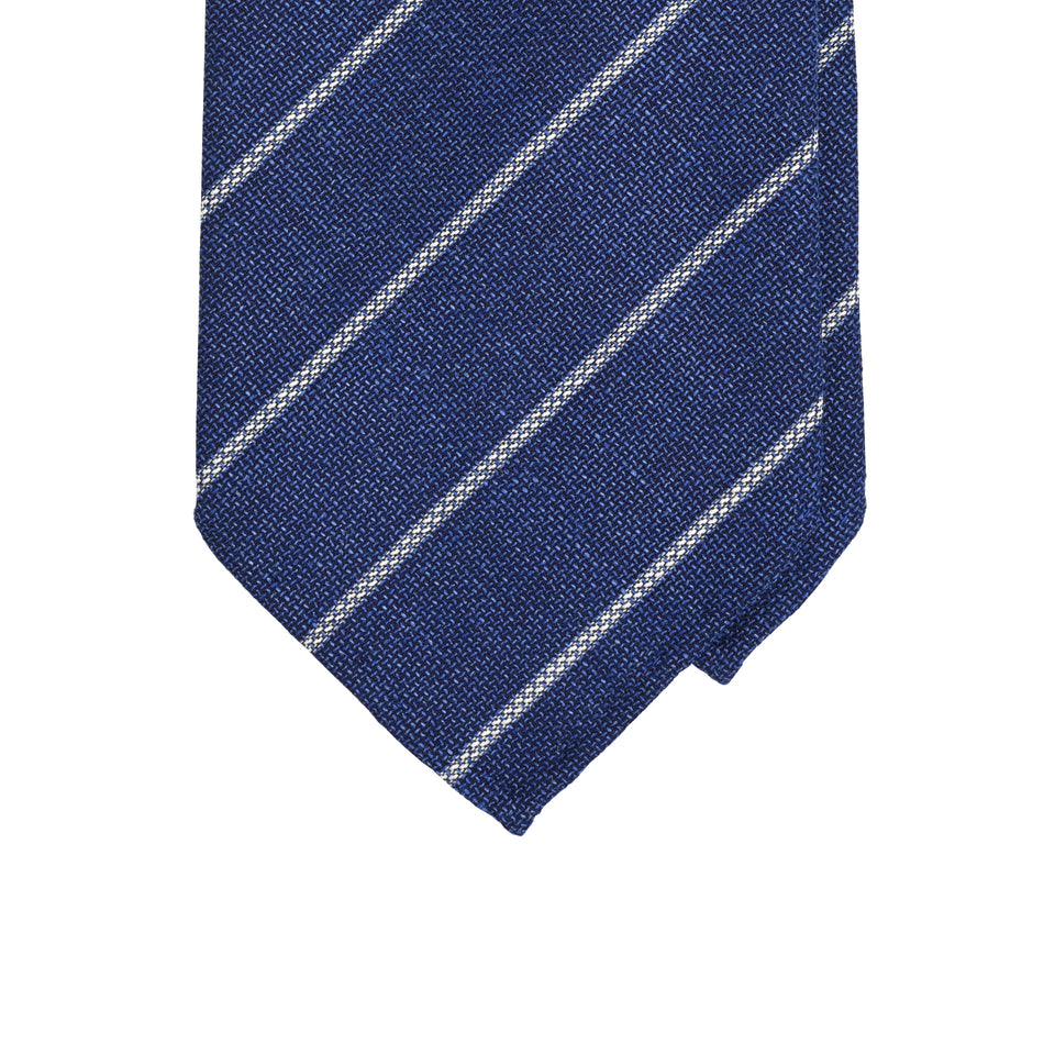 Amidé Hadelin | F.lli Tallia di Delfino striped tie - blue_tip